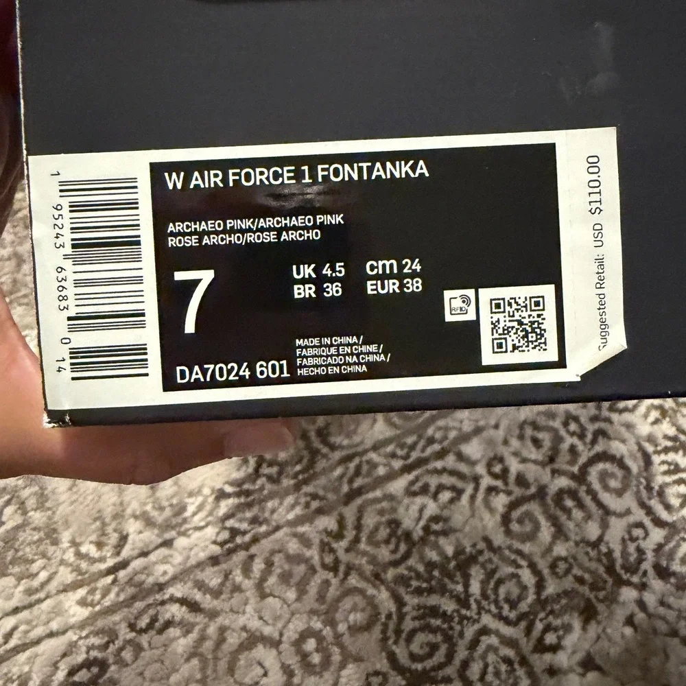 Nike Air Force 1 Fontanka Archeo Pink‎ Womens Sneakers Size 7
